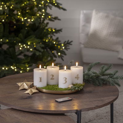 Blockljus Flamme Advent