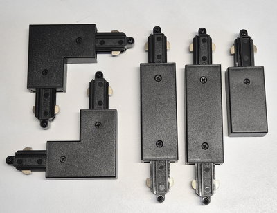 Spotlight på skena 6x GU10 Svart 3-meter