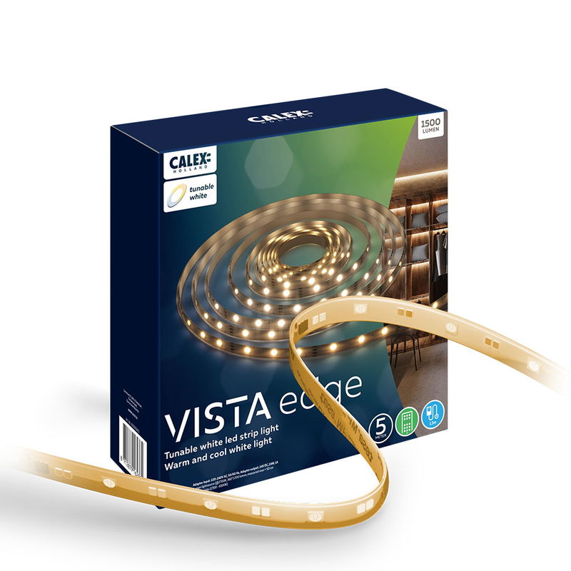 LED Strip Vista CCT 5m inkl. trafo & fjärrkontroll