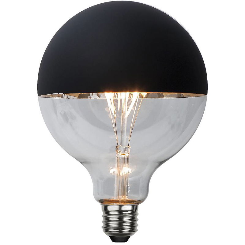 Globlampa Ø125 LED Toppförspeglad Svart 250lm E27 2600K Dim Globlampa Ø125 LED Toppförspeglad Svart 250lm E27 2600K Dim