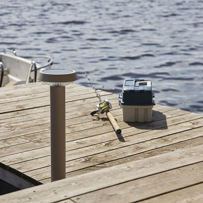 Solcellspollare Casa Beige 45cm