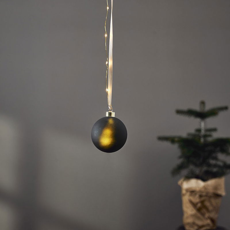 Juldekoration Glaskula Bliss Grön 10cm Juldekoration Vinter Bil | Star Trading Lampgrossen