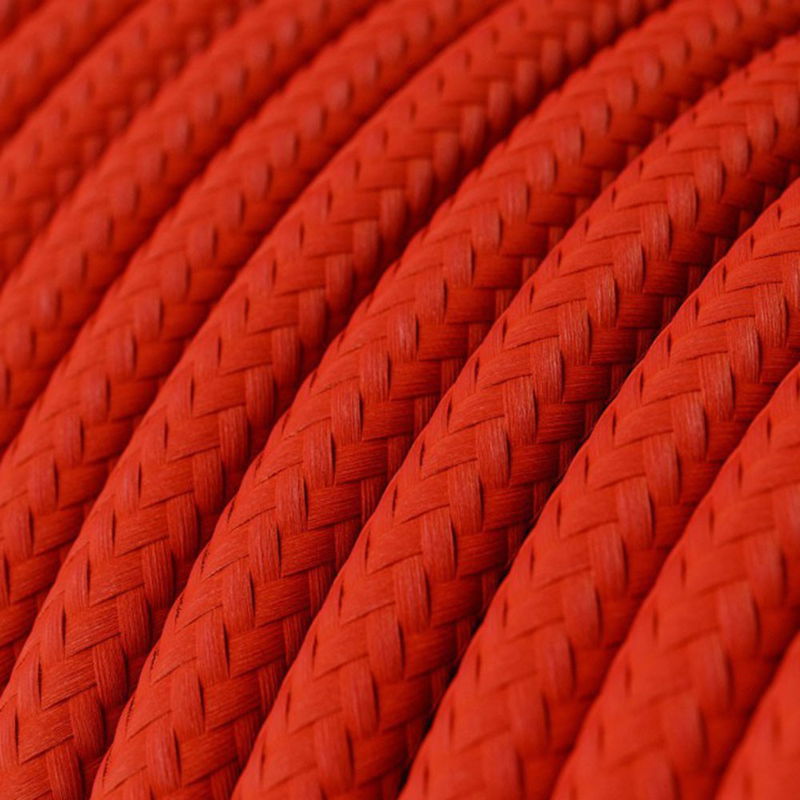 Textilkabel Rayon Röd 2x1.00 mm² IP65 | Creative Cables