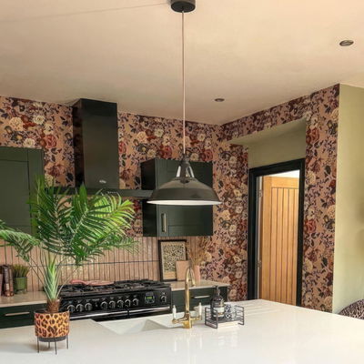 Lampskärm Harbour i emaljerad metall med E27-fattning, diameter 38cm - Svart