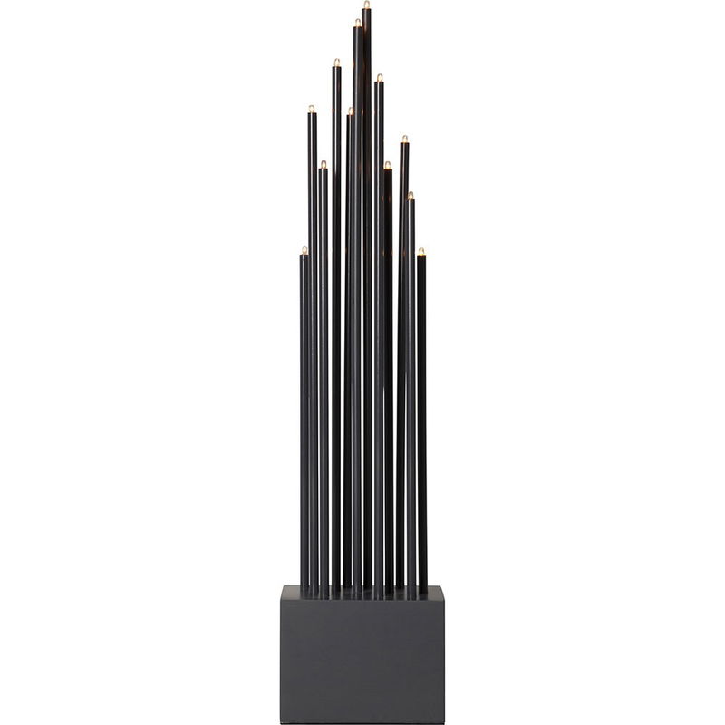 Ljusstake Buzz Grå 65cm Ljusstake Buzz Grå 65cm | Star Trading | Lampgrossen