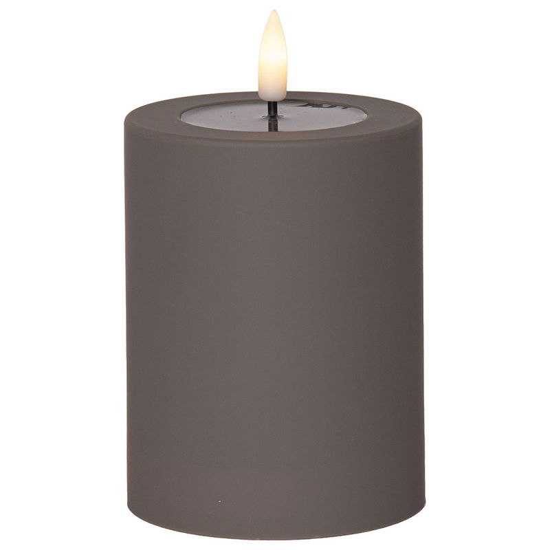 Blockljus Flamme Soft Grå 12.5cm Blockljus Flamme Soft Grå 12.5cm