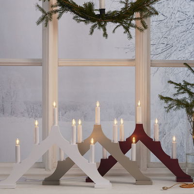 Adventsljusstake Alma 5-armad Beige LED