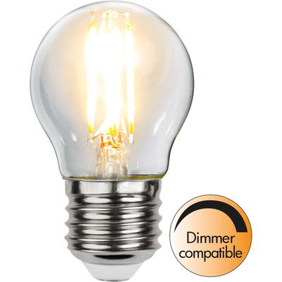 Dimbar Klotlampa LED Filament 2,5W 250lm E27 2700K