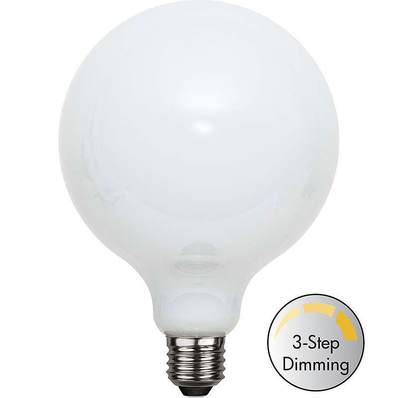 Dimbar Globlampa Ø125 Filament Opal LED 7,5W 800lm E27 3-step dimming Dimbar Globlampa Ø125 Filament Opal LED 7,5W 800lm E27 3-step dimming