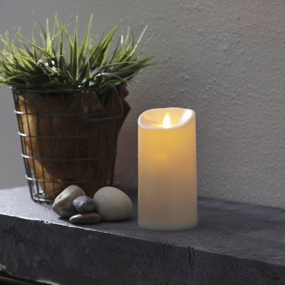 Blockljus M-Twinkle Vit 17,5cm