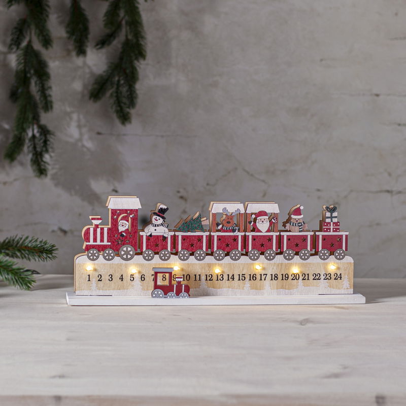 Adventskalender Jolly - Tåg med vagnar Adventskalender Jolly - Tåg med vagnar
