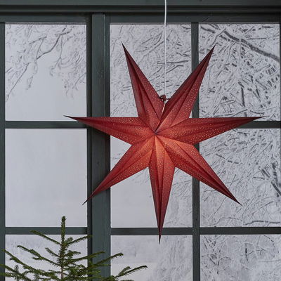 Julstjärna Holly Röd 60cm