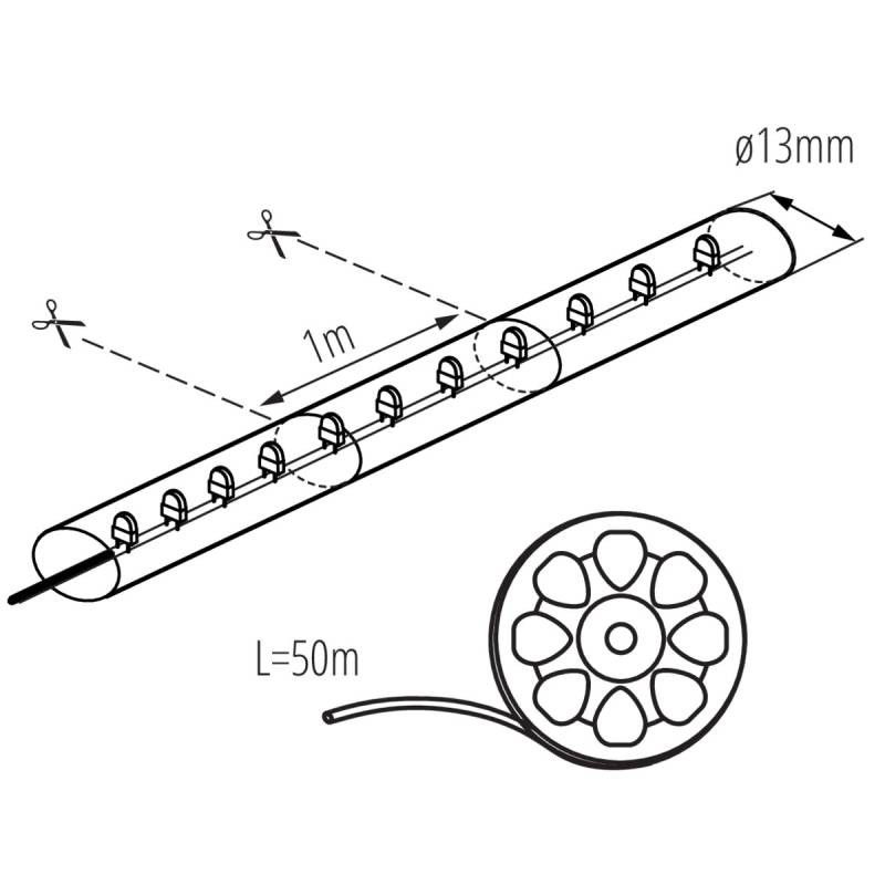 Ljusslang LED Kallvit