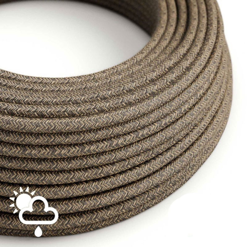 Textilkabel Linen Brun 2x1.00 mm² IP65 Textilkabel Linen Brun 2x1.00 mm² IP65 | Creative Cables