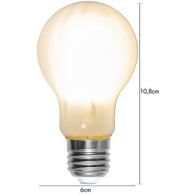 Normallampa LED Matt 7,0W 806lm E27 2700K 2-pack