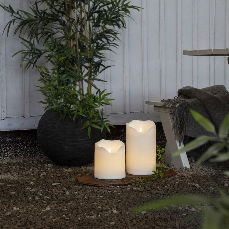 Blockljus Flamme Grand 20cm IP44 Blockljus Flamme Grand 20cm IP44