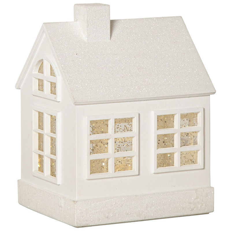 Juldekoration Vinter Vitt Hus 16cm Juldekoration Vinter Vitt Hus 16cm | Star Trading