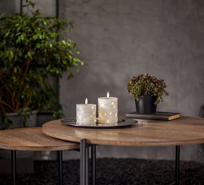 Blockljus Flamme Dew 12,5cm