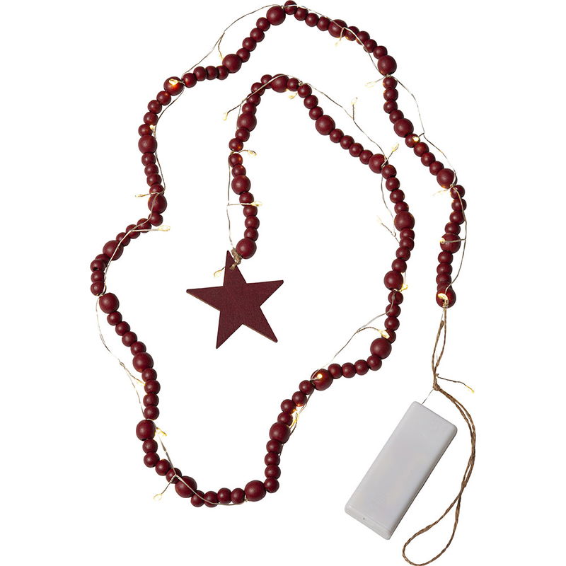 Ljusslinga Beady Röd