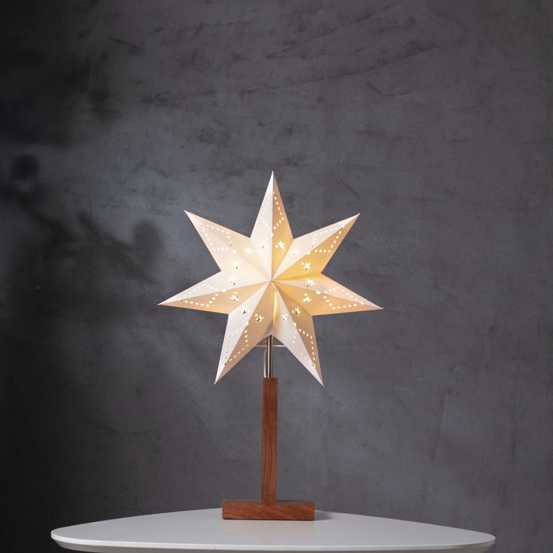 Julstjärna Karo På Fot Brun 55cm