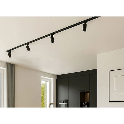 Spotlight på skena 4x GU10 Svart 2-meter