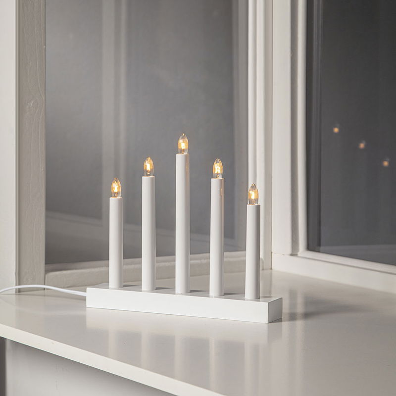 Ljusstake Inez Vit Ljusstake Inez Vit