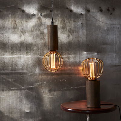 LED-lampa E27 G125 Decoled Metal 3-stegs dimming