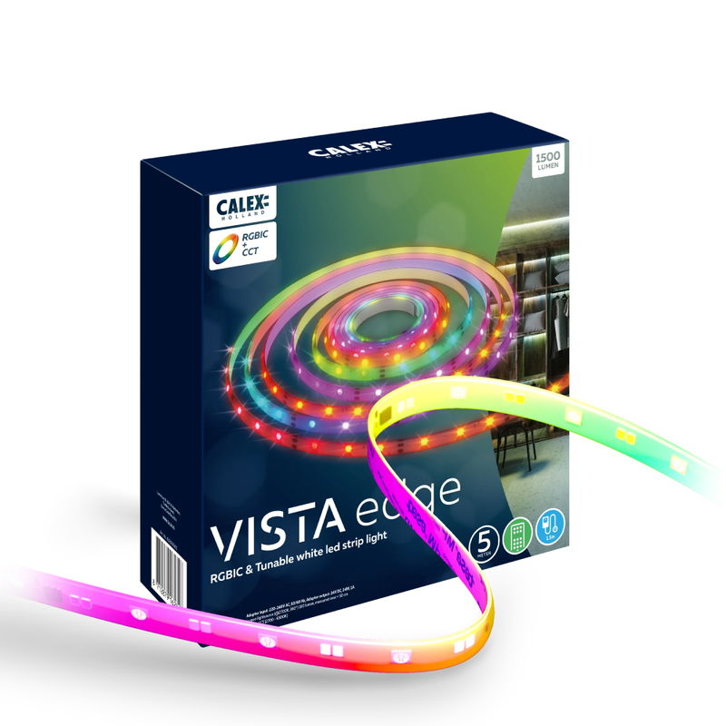 LED Strip Vista RGB-CCT 5m inkl. trafo & fjärrkontroll