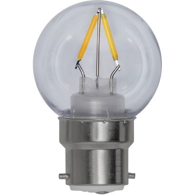 Klotlampa LED 120lm B22 2700K Plast