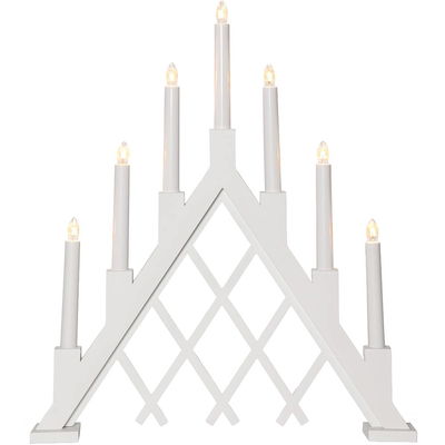 Ljusstake Rute Vit 7-ljus