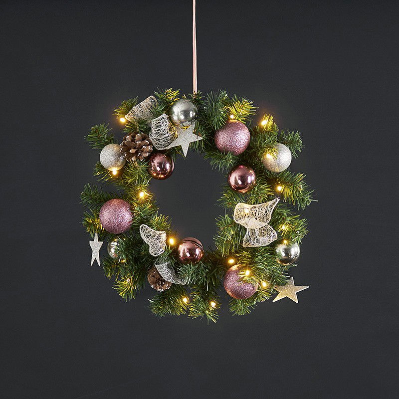 Krans Noel Batteri 40cm Krans Noel Batteri 40cm
