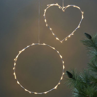 Hängande vitt hjärta Crispy