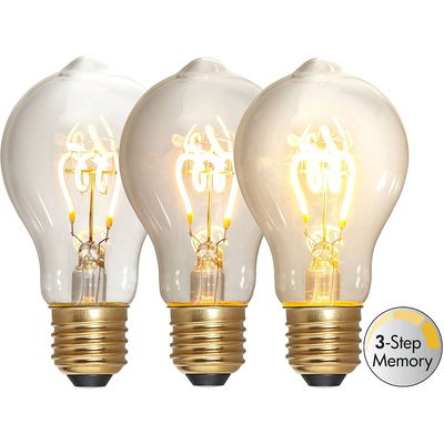 Dimbar Normallampa Antik Spiral LED 4,0W 270lm E27 3-step dimming