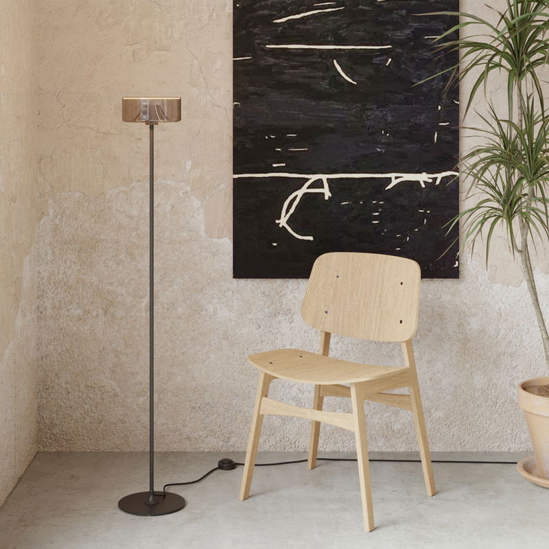 Golvplatta i magnetisk metall rund 22cm Svart - MAG-Y