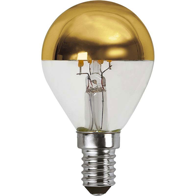 Dimbar Toppförspeglad Klot Guld LED 3,5W 250lm E14 Dimbar Toppförspeglad Klot Guld LED 3,5W 250lm E14