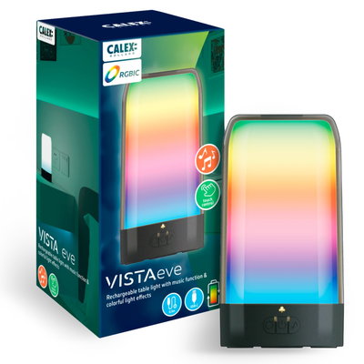 Uppladdningsbar Bordslampa Vista RGB IP20