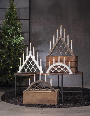 Ljusstake Rute Vit 7-ljus