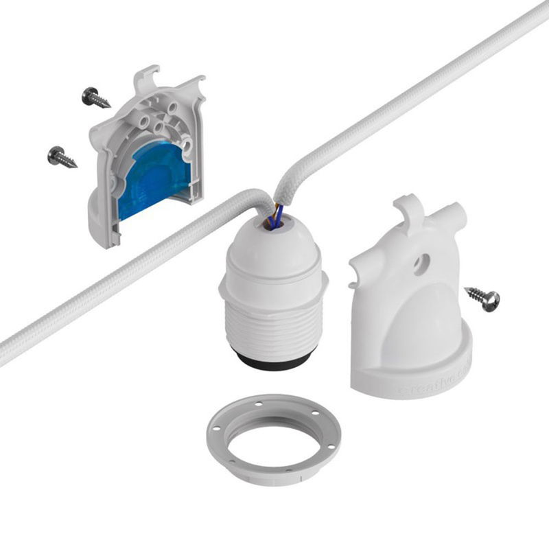 Lamphållare EIVA E27 IP65 Vit Lamphållare EIVA E27 IP65 Vit | Creative Cables | Lampgrossen.se