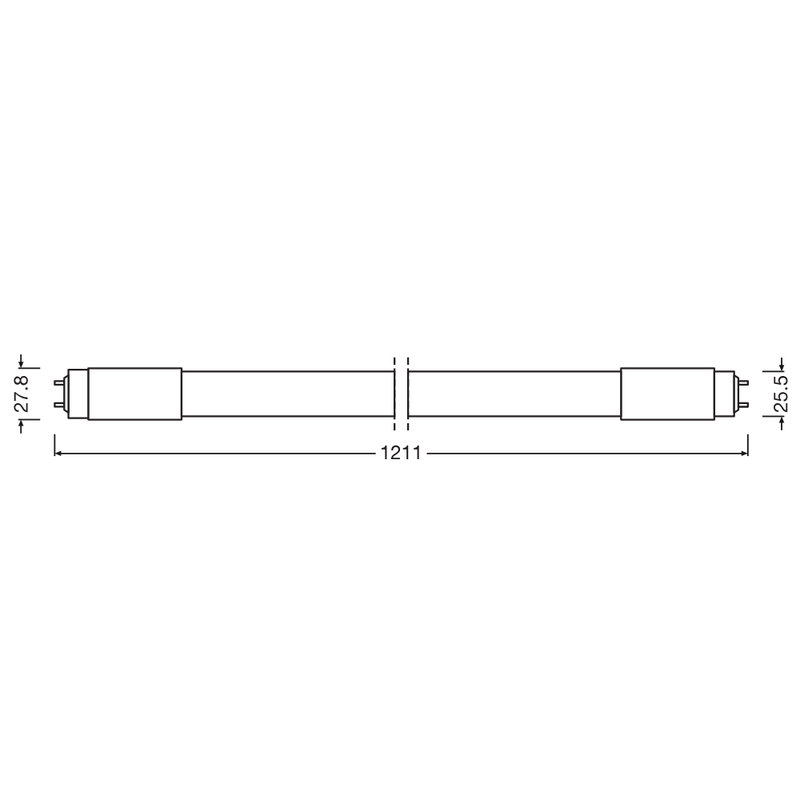 Ledvance LED Lysrör T8 Universal Value 18W 120cm/830 Varmvit