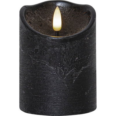 Blockljus Flamme Rustic Vit 10cm