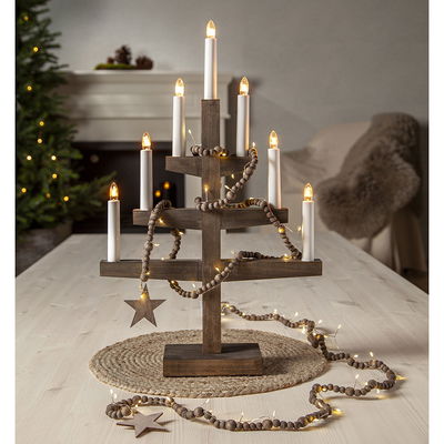 Ljusslinga Beady Brun