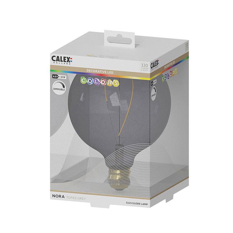 Dimbar Dekorationslampa Nora G125 Svart LED 4W 130lm E27 Dimbar Dekorationslampa Nora G125 Svart LED 4W 130lm E27