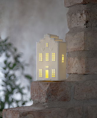 Inomhusdekoration Vinter Hus 16cm Porslin