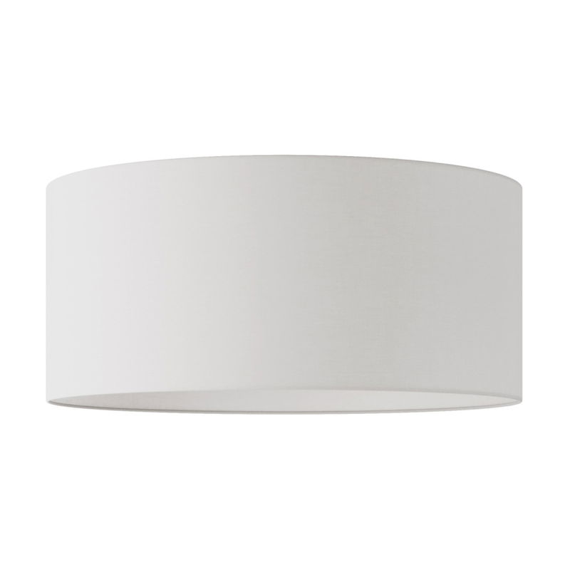 Lampskärm Cilindro ljus oblekt Linne - 58cm
