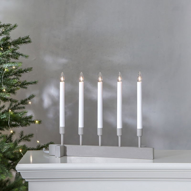Ljusstake Vind Beige 40cm Ljusstake Vind Beige 40cm | Star Trading | Lampgrossen