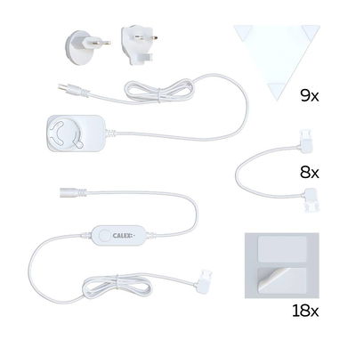 Smart Triangel Vägglampa - RGBCCT - Vit