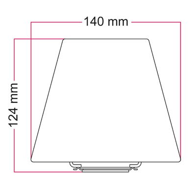 Lampskärm Mini 14cm Impero i Grå canvas