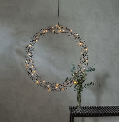 Krans Curly Svart 45cm