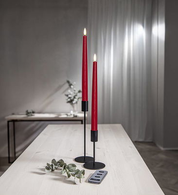 Antikljus Flamme Slim Röd 28cm 2-pack