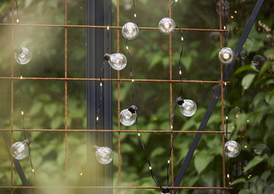 Ljusslinga Bolla Klar med ljuspunkter på kabeln